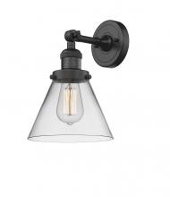 Innovations Lighting 203-BK-G42 - Cone - 1 Light - 8 inch - Matte Black - Sconce