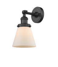 Innovations Lighting 203-BK-G61 - Cone - 1 Light - 6 inch - Matte Black - Adjustable Sconce