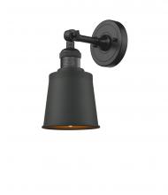 Innovations Lighting 203-BK-M9-BK - Addison - 1 Light - 5 inch - Matte Black - Sconce