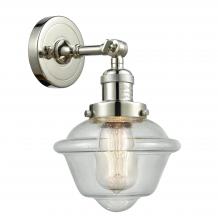 Innovations Lighting 203-PN-G534 - Oxford - 1 Light - 8 inch - Polished Nickel - Adjustable Sconce