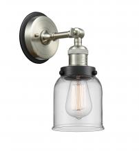 Innovations Lighting 203SN-BPBK-HRBK-G52 - Bell - 1 Light - 5 inch - Brushed Satin Nickel - Sconce