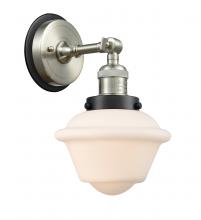 Innovations Lighting 203SN-BPBK-HRBK-G531 - Oxford - 1 Light - 8 inch - Brushed Satin Nickel - Sconce