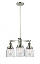 Innovations Lighting 207-PN-G52 - Bell - 3 Light - 19 inch - Polished Nickel - Stem Hung - Chandelier