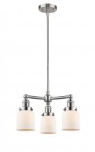 Innovations Lighting 207-SN-G51 - Bell - 3 Light - 19 inch - Brushed Satin Nickel - Stem Hung - Chandelier