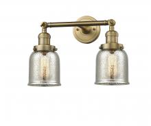 Innovations Lighting 208-BB-G58 - Bell - 2 Light - 15 inch - Brushed Brass - Bath Vanity Light