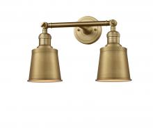 Innovations Lighting 208-BB-M9-BB - Addison - 2 Light - 16 inch - Brushed Brass - Bath Vanity Light