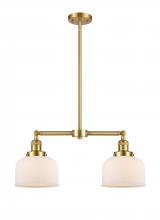 Innovations Lighting 209-SG-G71 - Bell - 2 Light - 21 inch - Satin Gold - Stem Hung - Island Light