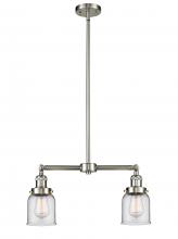 Innovations Lighting 209-SN-G52 - Bell - 2 Light - 21 inch - Brushed Satin Nickel - Stem Hung - Island Light