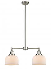 Innovations Lighting 209-SN-G71 - Bell - 2 Light - 21 inch - Brushed Satin Nickel - Stem Hung - Island Light