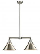 Innovations Lighting 209-SN-M10-SN - Briarcliff - 2 Light - 21 inch - Brushed Satin Nickel - Stem Hung - Island Light