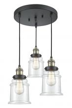 Innovations Lighting 211/3-BAB-G182 - Canton 3 Light Multi-Pendant