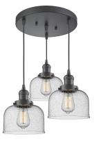 Innovations Lighting 211/3-OB-G74 - Large Bell 3 Light Multi-Pendant