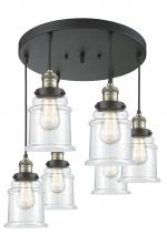 Innovations Lighting 212/6-BAB-G182 - Canton 6 Light Multi-Pendant