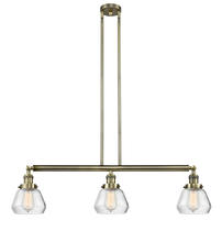 Innovations Lighting 213-AB-G172 - Fulton - 3 Light - 39 inch - Antique Brass - Stem Hung - Adjustable Island Light