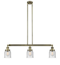 Innovations Lighting 213-AB-G54 - Bell - 3 Light - 38 inch - Antique Brass - Stem Hung - Island Light