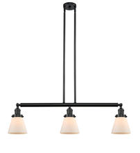 Innovations Lighting 213-BK-G61 - Cone - 3 Light - 39 inch - Matte Black - Stem Hung - Island Light