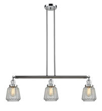  213-PC-G142 - Chatham - 3 Light - 39 inch - Polished Chrome - Stem Hung - Island Light