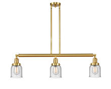 Innovations Lighting 213-SG-G54 - Bell - 3 Light - 38 inch - Satin Gold - Stem Hung - Island Light