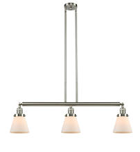 Innovations Lighting 213-SN-G61 - Cone - 3 Light - 39 inch - Brushed Satin Nickel - Stem Hung - Island Light