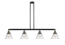 Innovations Lighting 214-BAB-G42 - Cone - 4 Light - 52 inch - Black Antique Brass - Stem Hung - Island Light