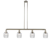 Innovations Lighting 214-PN-G302 - Colton - 4 Light - 50 inch - Polished Nickel - Stem Hung - Island Light