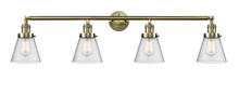 Innovations Lighting 215-AB-G64 - Cone - 4 Light - 42 inch - Antique Brass - Bath Vanity Light