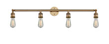  215-BB - Bare Bulb - 4 Light - 42 inch - Brushed Brass - Bath Vanity Light