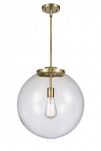 Innovations Lighting 221-1S-AB-G202-16 - Beacon - 1 Light - 16 inch - Antique Brass - Stem Hung - Pendant