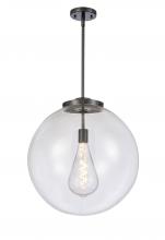 Innovations Lighting 221-1S-BK-G202-18 - Beacon - 1 Light - 18 inch - Matte Black - Stem Hung - Pendant