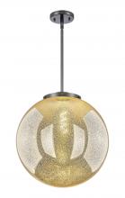 Innovations Lighting 221-1S-BK-G208-16 - Beacon - 1 Light - 16 inch - Matte Black - Stem Hung - Pendant