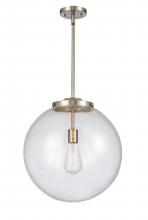 Innovations Lighting 221-1S-SN-G204-16 - Beacon - 1 Light - 16 inch - Brushed Satin Nickel - Stem Hung - Pendant