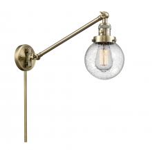Innovations Lighting 237-AB-G204-6-LED - Beacon - 1 Light - 6 inch - Antique Brass -Adjustable Swing Arm