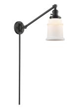 Innovations Lighting 237-OB-G181 - Canton - 1 Light - 8 inch - Oil Rubbed Bronze - Swing Arm