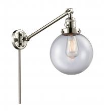 Innovations Lighting 237-PN-G202-8 - Beacon - 1 Light - 8 inch - Polished Nickel - Swing Arm