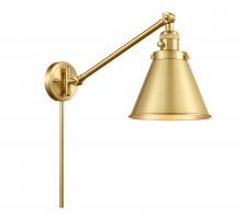 Innovations Lighting 237-SG-M13-SG - Appalachian - 1 Light - 8 inch - Satin Gold -Adjustable Swing Arm
