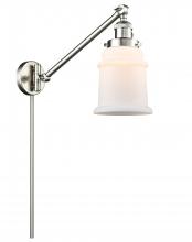 Innovations Lighting 237-SN-G181 - Canton - 1 Light - 8 inch - Brushed Satin Nickel - Swing Arm