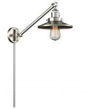 Innovations Lighting 237-SN-M2 - Railroad - 1 Light - 8 inch - Brushed Satin Nickel - Swing Arm