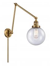 Innovations Lighting 238-BB-G204-8 - Beacon - 1 Light - 8 inch - Brushed Brass - Swing Arm