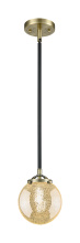 Innovations Lighting 284-1S-BAB-G208-6 - Beacon - 1 Light - 6 inch - Black Antique Brass - Stem hung - Mini Pendant