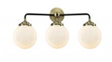 Innovations Lighting 284-3W-BAB-G201-6 - Beacon - 3 Light - 24 inch - Black Antique Brass - Bath Vanity Light