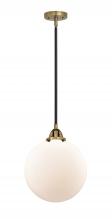 Innovations Lighting 288-1S-BAB-G201-12-LED - Beacon - 1 Light - 12 inch - Black Antique Brass - Cord hung - Mini Pendant