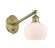 Innovations Lighting 317-1W-AB-G91 - Fenton - 1 Light - 7 inch - Antique Brass - Sconce