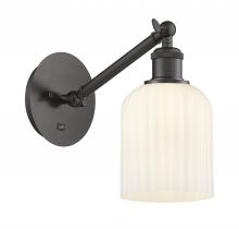 Innovations Lighting 317-1W-OB-G559-5GWH - Bridal Veil - 1 Light - 5 inch - Oil Rubbed Bronze - Sconce