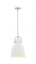 Innovations Lighting 410-1SM-PN-M412-10W - Newton Bell - 1 Light - 10 inch - Polished Nickel - Mini Pendant