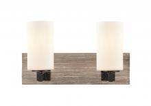 Innovations Lighting 424-2W-BK-W - Diego - 2 Light - 17 inch - Matte Black - Bath Vanity Light