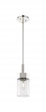 Innovations Lighting 427-1S-PN-G427-9CL - Claverack - 1 Light - 6 inch - Polished Nickel - Pendant