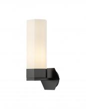 Innovations Lighting 427-1W-BK-G427-14WH - Claverack - 1 Light - 6 inch - Matte Black - Sconce