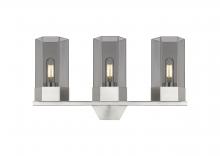 Innovations Lighting 427-3W-SN-G427-9SM - Claverack - 3 Light - 22 inch - Satin Nickel - Bath Vanity Light