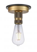 Innovations Lighting 431-1F-BBB-BB-60-LED - Aurora - 1 Light - 3 inch - Black Brushed Brass - Flush Mount