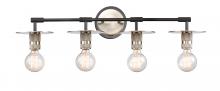 Innovations Lighting 431-4W-BSN - Aurora - 4 Light - 30 inch - Black Satin Nickel - Bath Vanity Light